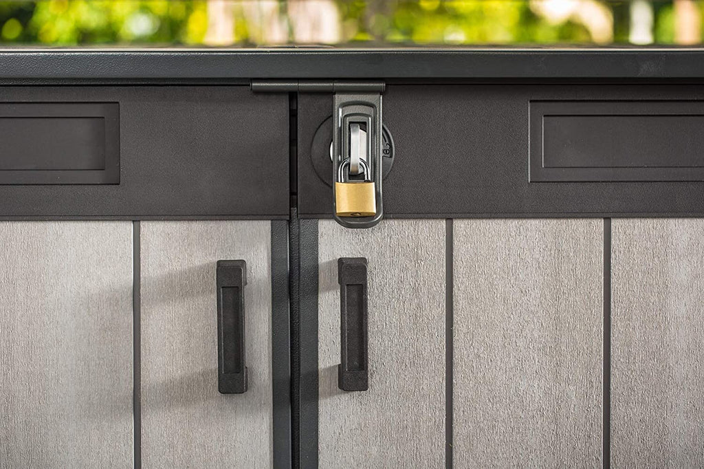 Keter Grande Store 2020L Outdoor Storage Shed – Grey, Heavy-Duty Duotech Design