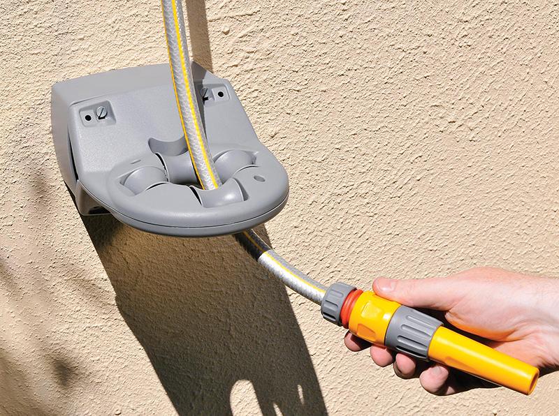 Hozelock Fast Reel 40m Wall Mounted Hose Reel – Automatic Rewind with Premium Hose